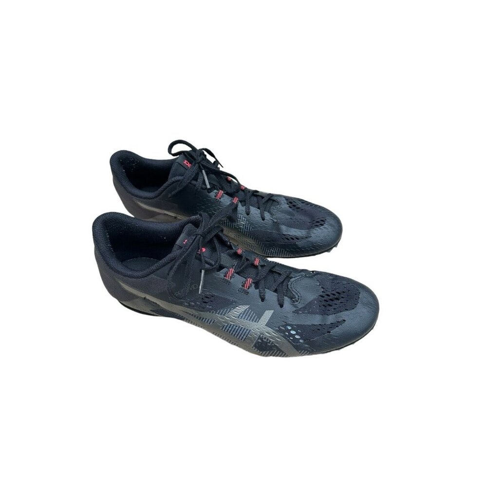 ASICS Hyper MD 5 Running Shoes Black/Gunmetal Mens Sz 9.5